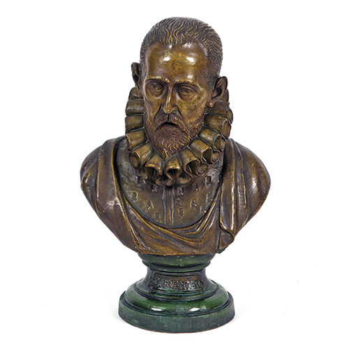 Sub.:37 - Lote: 1283 -  Busto de Cervantes.