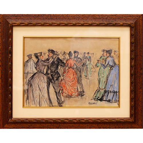 Sub.:37 - Lote: 10 - JOSEP AMAT PAGS (Barcelona 1901 - 1991) Escena de baile