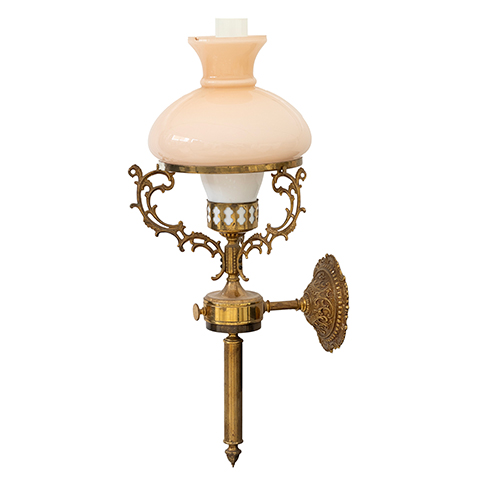 Sub.:37 - Lote: 1298 -  Aplique en lat�n y bronce con tulipas