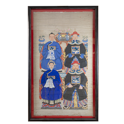 Sub.:37 - Lote: 313 -  Retrato de familia china