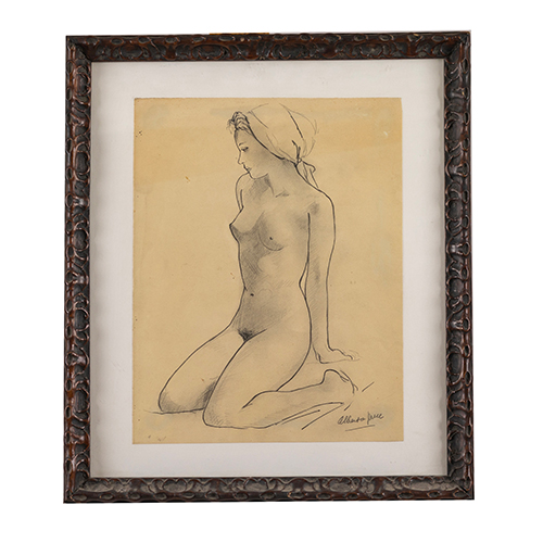 Sub.:37 - Lote: 32 - ALBERTO DUCE VAQUERO (Zaragoza, 1915 - 2003) Desnudo femenino