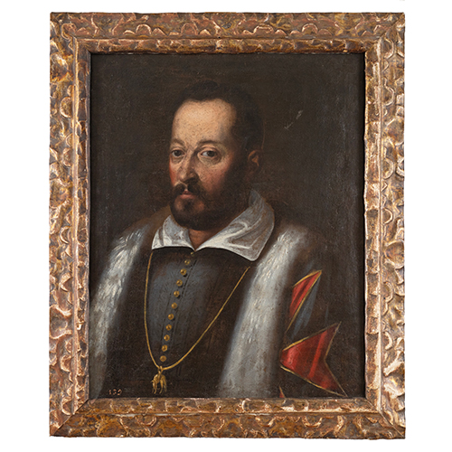 Sub.:37 - Lote: 1132 - ESCUELA ITALIANA S. XVII Retrato de Francisco I de Medici