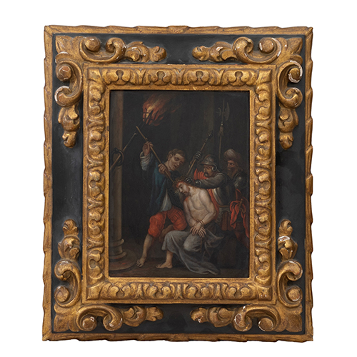 Sub.:37 - Lote: 136 - ESCUELA FLAMENCA, S. XVII Jes�s coronado por los Sayones