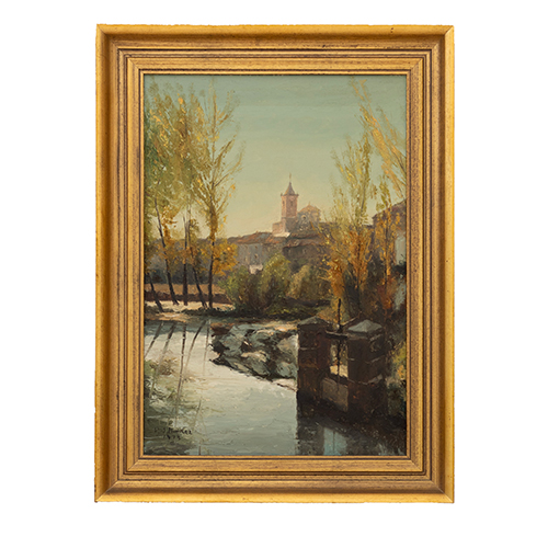 Sub.:37 - Lote: 91 - PEDRO JOS IBAEZ (Villarquemado- Teruel 1935) Vista desde el rio