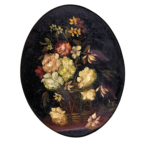 Sub.:38 - Lote: 114 - ESCUELA ESPA�OLA C. 1900 Jarr�n con flores