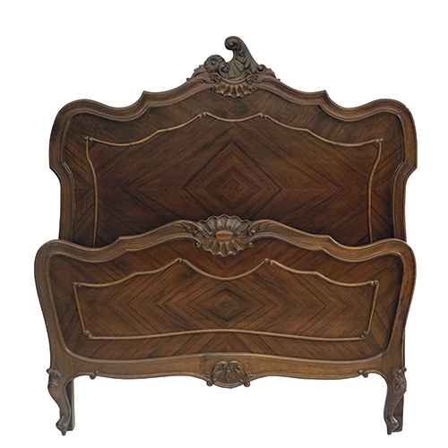 Sub.:38 - Lote: 261 -  Pareja de camas en madera de nogal