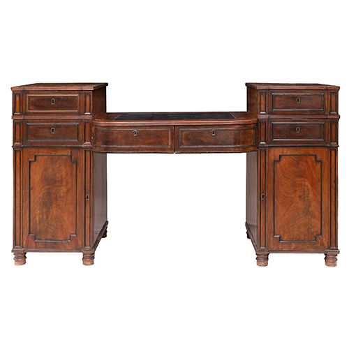 Sub.:38 - Lote: 184 -  Aparador ingl�s de �poca Victoriana en caoba de seis cajones y dos puertas S. XIX