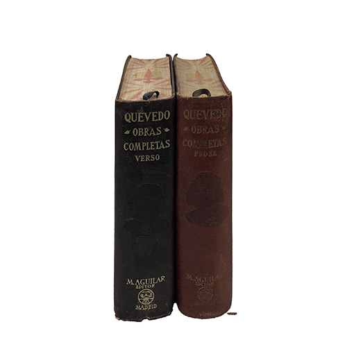 Sub.:38 - Lote: 2035 -  QUEVEDO. Obras completas: verso y prosa