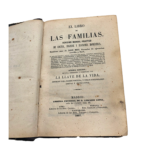 Sub.:38 - Lote: 2105 -  El libro de las familias.