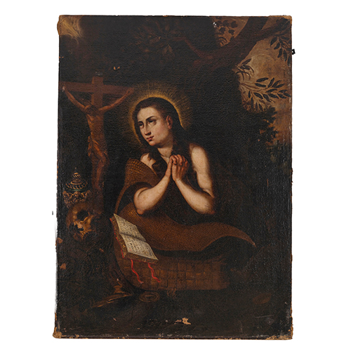 Sub.:38 - Lote: 141 - ESCUELA ITALIANA, S.XVII Magdalena penitente