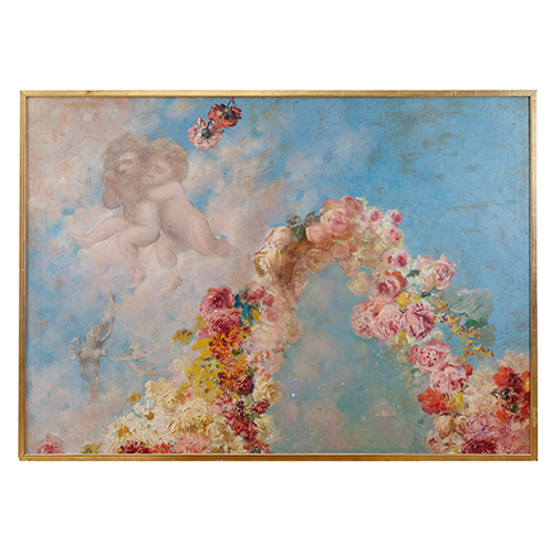 Sub.:38 - Lote: 100 -  �ngeles con orla floral