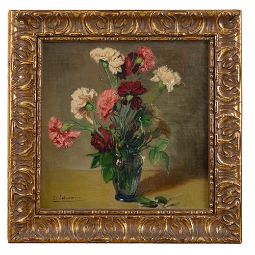 Sub.:38 - Lote: 65 - EL�AS SALAVERR�A INCHAURRANDIETA (LEZO, 1883 - MADRID 1952) Florero con claveles