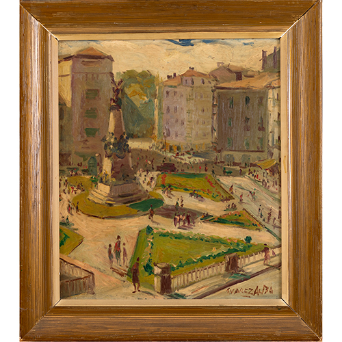 Sub.:38 - Lote: 15 - ENRIQUE JULIN SUREZ ALBA Vitoria, 1921- 1987 Plaza de La Virgen Blanca