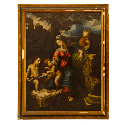 Sub.:38 - Lote: 174 -  Sagrada Familia del roble (copia de Rafael)