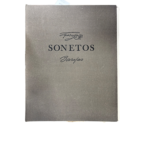 Sub.:38 - Lote: 2011 -  LOPE DE VEGA, F�lix y BARAJAS, Andr�s.- Sonetos. Con una colecci�n de