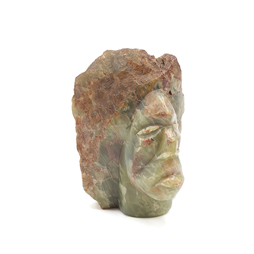 Sub.:38 - Lote: 1542 -  Cabeza tallada en �nix