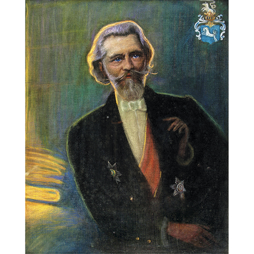 Sub.:38 - Lote: 79 -  Retrato de caballero con escudo her�ldico