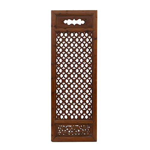 Sub.:38 - Lote: 1506 -  Panel de tracer�a oriental en madera tallada y calada.