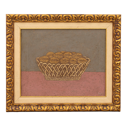 Sub.:38 - Lote: 170 - JOS� LAMIEL ASENSIO (Calanda, 1924- Alcal� de Henares, 2020) Cesto con nueces