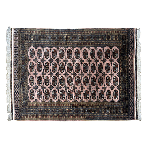 Sub.:38 - Lote: 284 -  Alfombra estilo persa con decoraci�n geom�trica como motivo central de campo