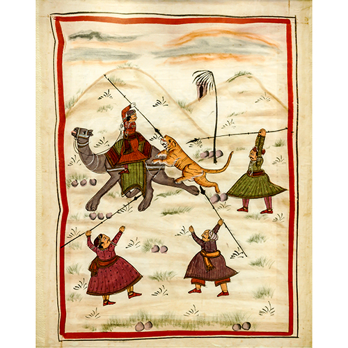 Sub.:38 - Lote: 272 - ESCUELA PERSA S. XX La caza del tigre