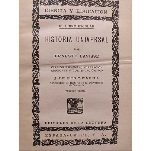 Sub.:39 - Lote: 1092 -  Historia universal