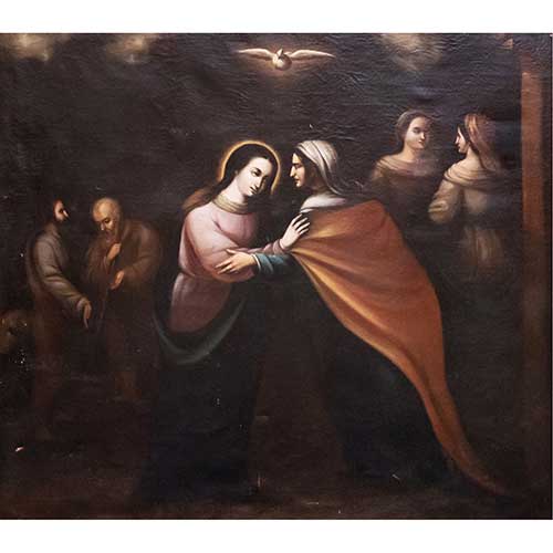 Sub.:39 - Lote: 164 - ESCUELA ESPA�OLA S. XVIII La Visitaci�n