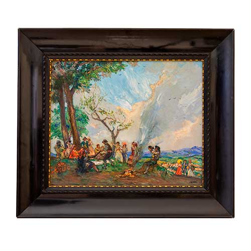 Sub.:39 - Lote: 136 - EDUARD JENER I CASELLAS (Barcelona, 1882 - 1967) Fiesta en el campo