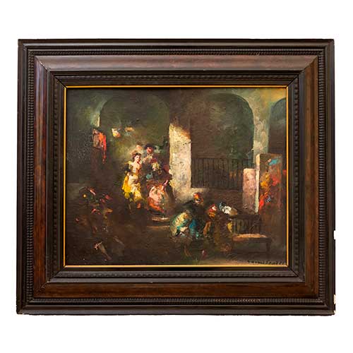 Sub.:39 - Lote: 111 - JOAN CAM� SENTIS (Barcelona, 1920-2001) Personajes goyescos