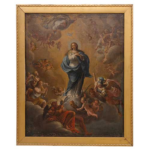 Sub.:39 - Lote: 179 - ESCUELA ESPA�OLA S. XVIII Inmaculada