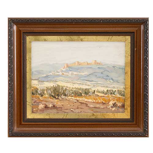 Sub.:39 - Lote: 67 - ESCUELA ESPA�OLA, S.XX Vista de castillo