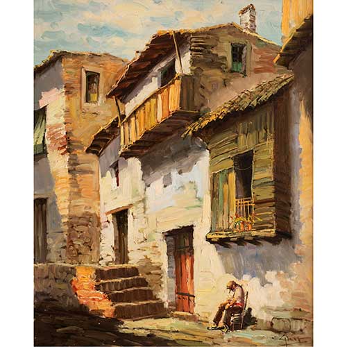 Sub.:39 - Lote: 72 - ESCUELA ESPA�OLA, S. XX Descansando