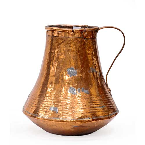 Sub.:39 - Lote: 346 -  C�ntaro, medida en cobre con asa firmada 1787