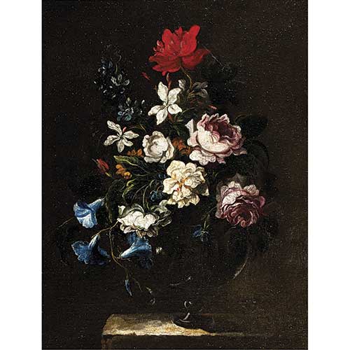 Sub.:39 - Lote: 170 - ESCUELA ESPA�OLA, S. XX PAREJA DE FLOREROS