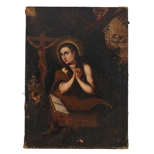 Sub.:39 - Lote: 219 - ESCUELA ITALIANA, S.XVII Magdalena penitente