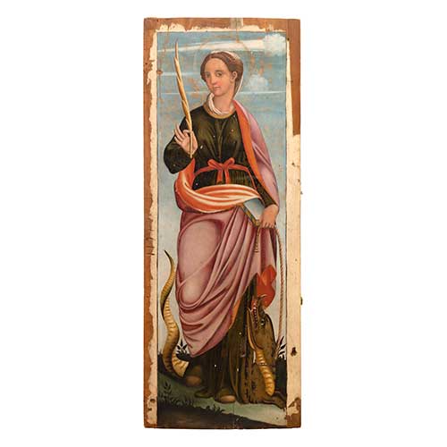 Sub.:39 - Lote: 221 - ESCUELA ESPA�OLA, FINALES S. XVI Santa Margarita