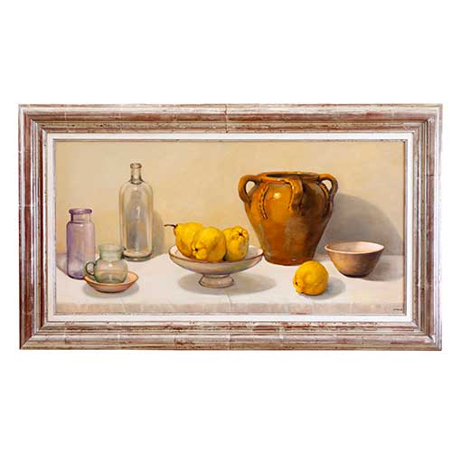 Sub.:39 - Lote: 102 - LUIS CALVO D�EZ (Zaragoza, 1935-2021) Bodeg�n con membrillos