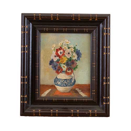 Sub.:39 - Lote: 106 - ESCUELA ESPA�OLA, S. XX Calles y florero