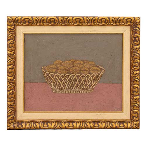 Sub.:39 - Lote: 86 - JOS� LAMIEL ASENSIO (Calanda, 1924- Alcal� de Henares, 2020) Cesto con nueces