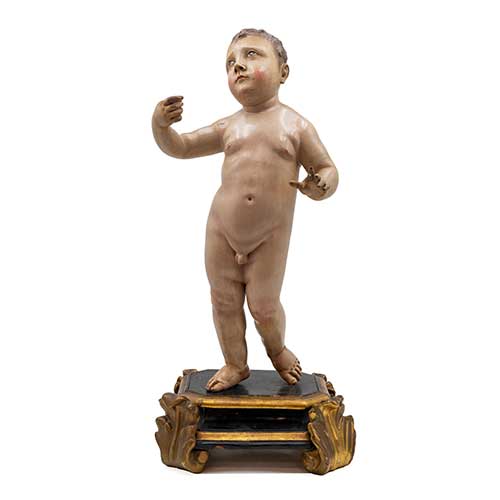 Sub.:39 - Lote: 489 - ESCUELA ESPAOLA S. XVII Nio Jess de la premonicin