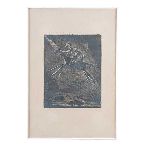 Sub.:39 - Lote: 18 - MANUEL LAHOZ VALLE (Oliete, Teruel, 1910 - Zaragoza 2000) Grabado numerado 11/20 y firmado