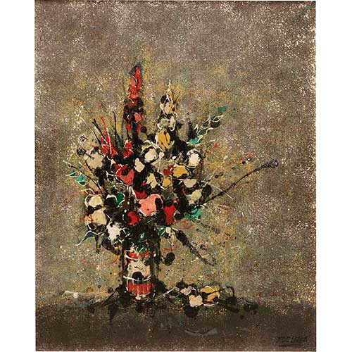 Sub.:39 - Lote: 186 - JOS� MAR�A PERALTA Y MART�NEZ DE LECEA (Zaragoza, 1913 - 1998) Florero