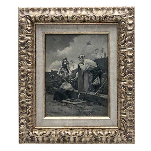 Sub.:39 - Lote: 139 - JOAQU�N PALLAR�S ALLUSTANTE (1853-1935) Baturro cortejando a la moza