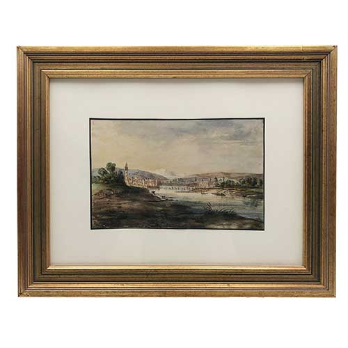 Sub.:39 - Lote: 138 - JUAN PABLO SALINAS (Madrid, 1871-Roma, 1946) Vista de Trento