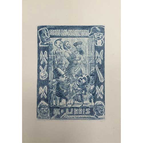 Sub.:39 - Lote: 45 - MANUEL LAHOZ VALLE (Oliete, Teruel, 1910 - Zaragoza 2000) Somos aragoneses