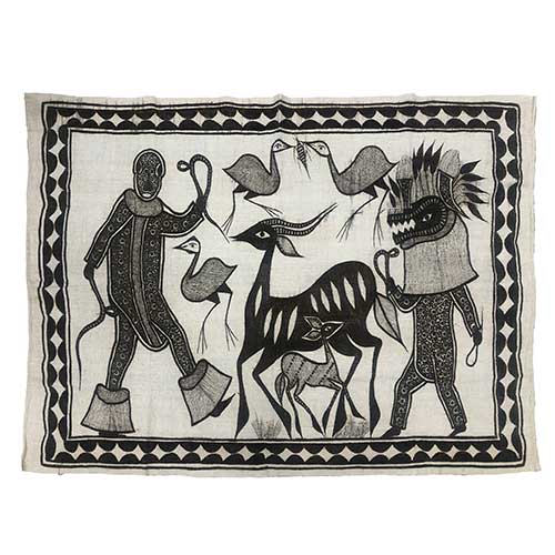 Sub.:39 - Lote: 232 -  Tapiz africano r�stico de Burkina Faso o Costa de Marfil