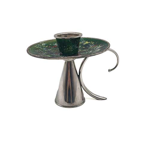 Sub.:39 - Lote: 241 -  Palmatoria en plata con esmalte