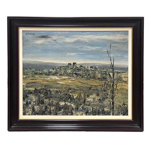 Sub.:39 - Lote: 10 - JUAN GIMENO GUERRI ( Zaragoza 1933) Vista de pueblo