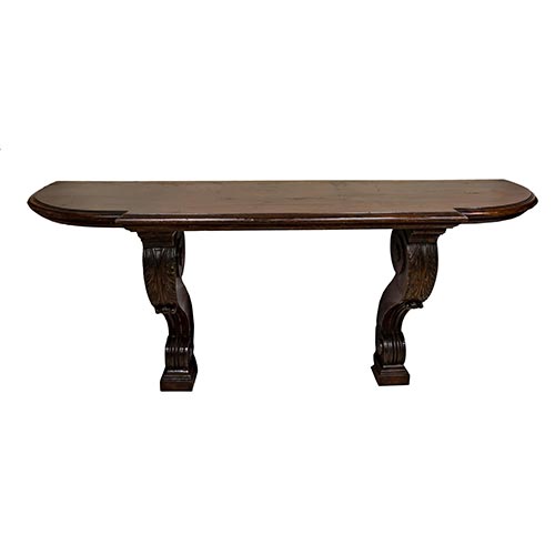 Sub.:4-On - Lote: 56 -  Gran consola en madera con espejo.