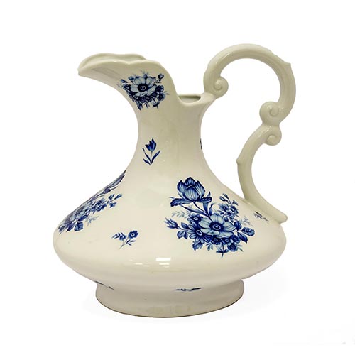 Sub.:4-On - Lote: 305 -  Jarra en cer�mica con flores azules.